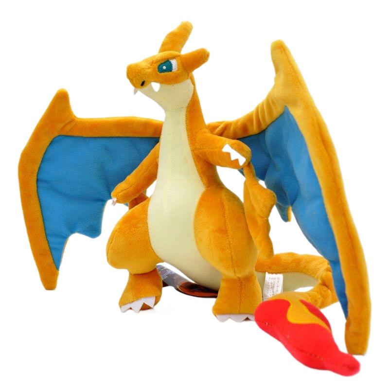 Mega Charizard X Plush Toys Mega Charizard Evolution Doll Soft Stuffed Animals Toys Gifts for Children 9 Inch