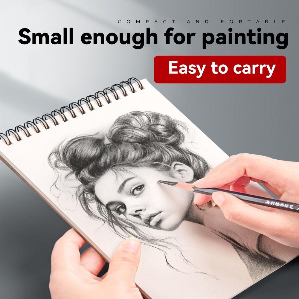 Spiral Bound 8K 16K Coil Sketchbook A4 A5 A6 Artist Sketch Pad Thick Drawing Paper  Sketch