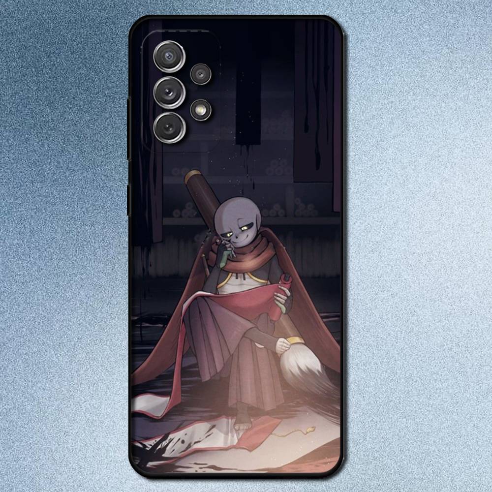 

U-Undertale Sans doggo Phone Case For Samsung S25,S24,S21,S22,S23,S30,Ultra,S20,Plus,Fe,Lite,Note,10,9,5G Black Cover Samsung S25Plus