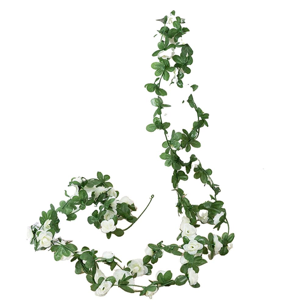 Artificial Rose Garland Rose Wall Hanging 2.5 Meters Long High-quality Silk Lifelike Roses Low Maintenance Event Home