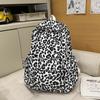 Leopard Print Schoolbag Women's Lightweight Backpack