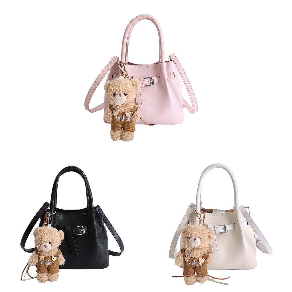 Pu Bucket Bag For Women With Zipper Closure And Inner Pockets For Daily Use
