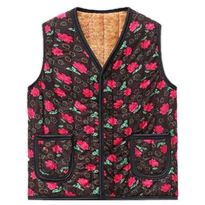 K-Grannycore Floral Fleece Kimjang Vest Jokki (Brown Rose) – Karina & Jennie Inspired Retro Cozy Look