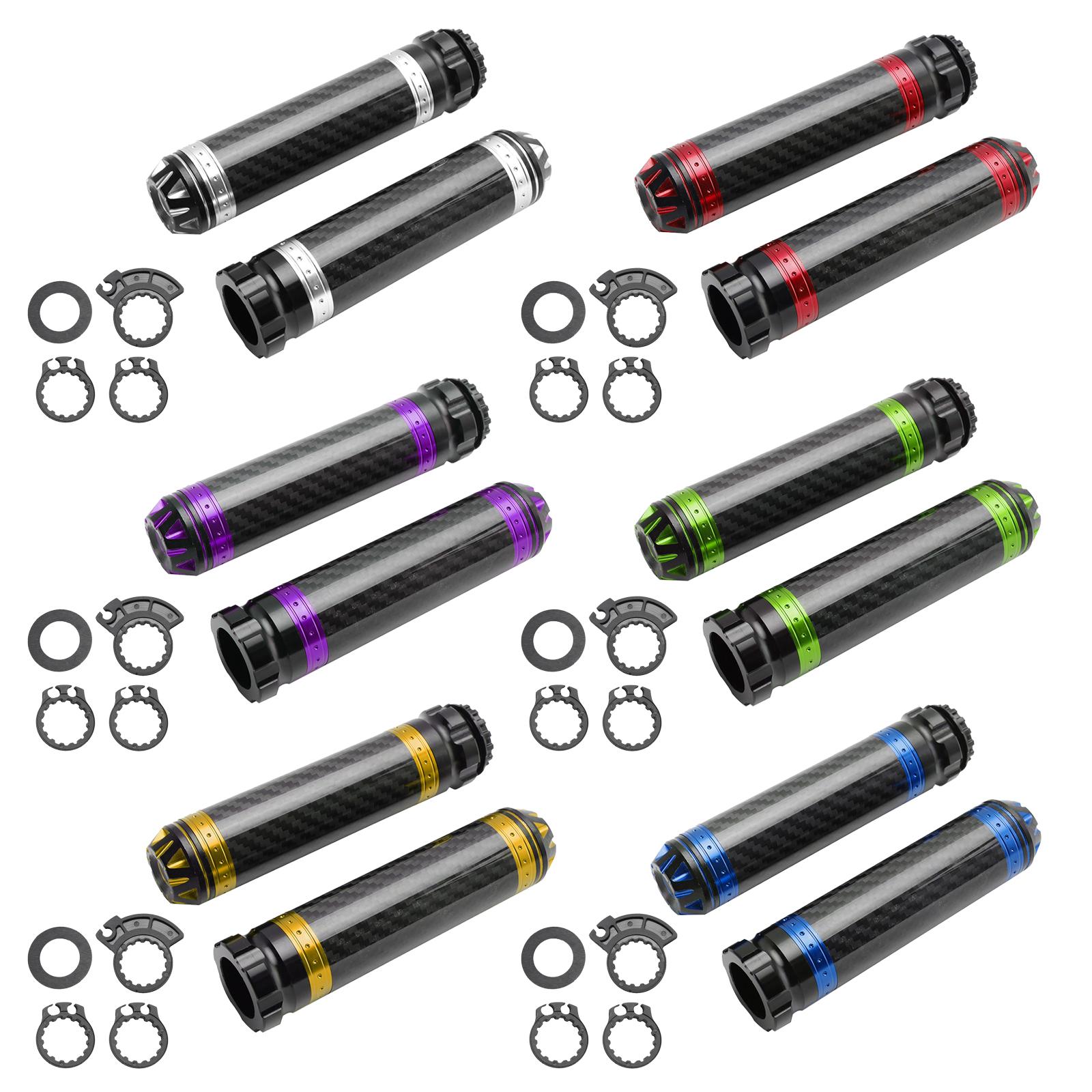 

Universal 7/8 /22Mm Motorcycle Handle Bar Carcon Grips Green For Motorcycles срібний