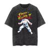 Vintage Washed TShirt Street Fighter Classic Game Printed Harajuku Hip Hop Oversized Short Sleeved Men Women Tees Tops Summer