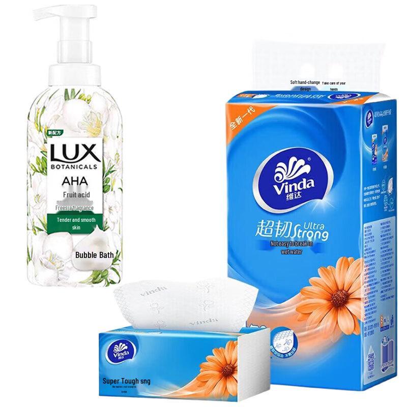 LUX Shower Gel & Vinda Tissue Combo Pack
