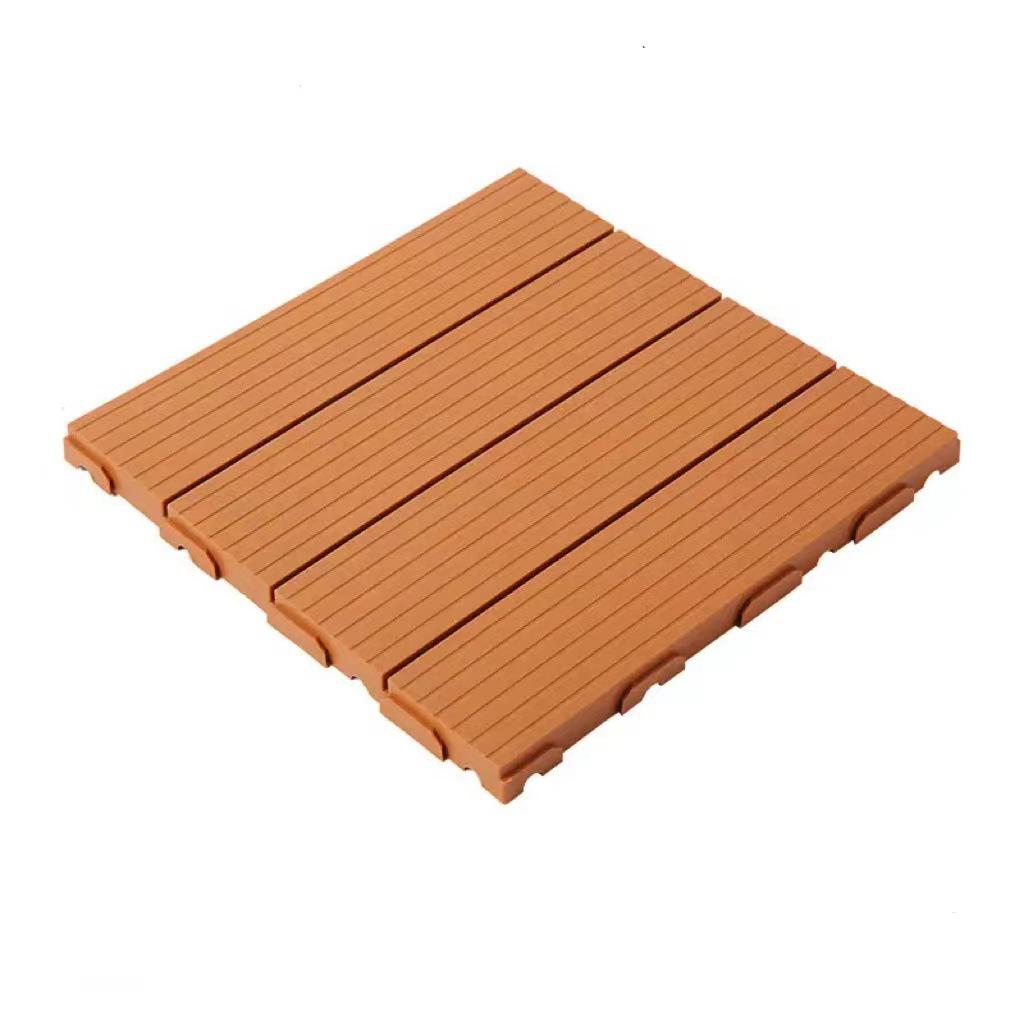 Outdoor Self-Assemble Wood-Plastic Flooring for Balcony, Terrace, and Garden Renovation