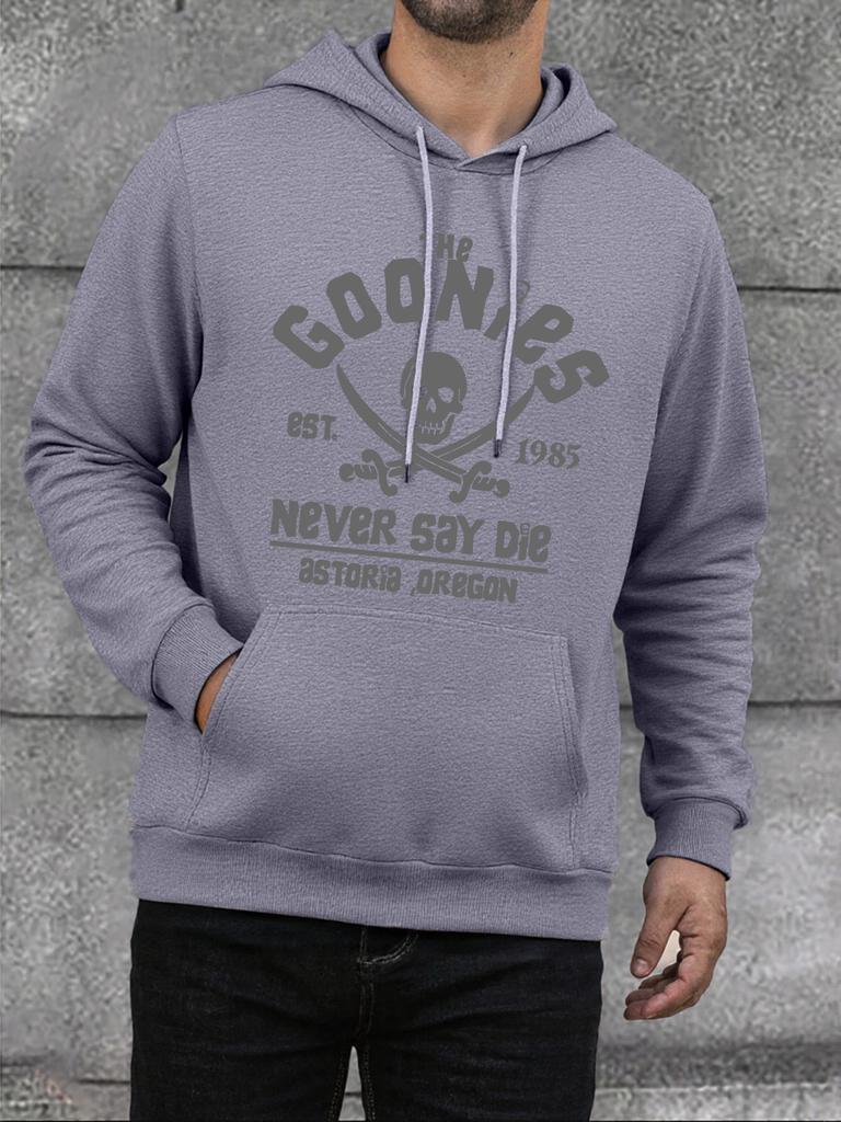 Pirate Skull Goonies Printed Mens Hoodies Fashion Casual Hoodie Fleece Loose Hoody High Quality Hip Hop Warm Pullover Men