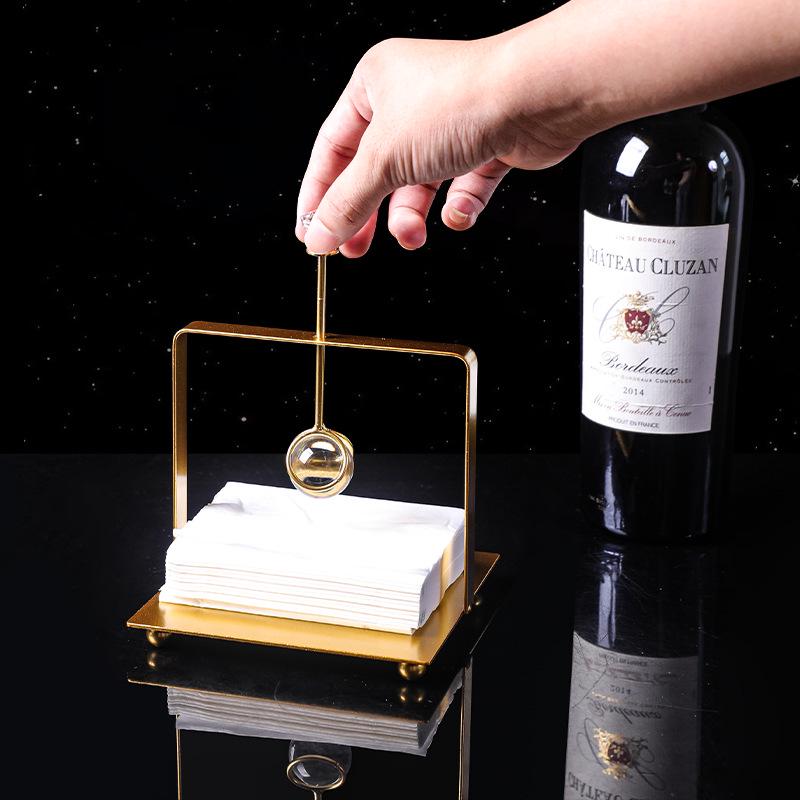 Nordic Stainless Steel Square Napkin Holder for Table or Restaurant