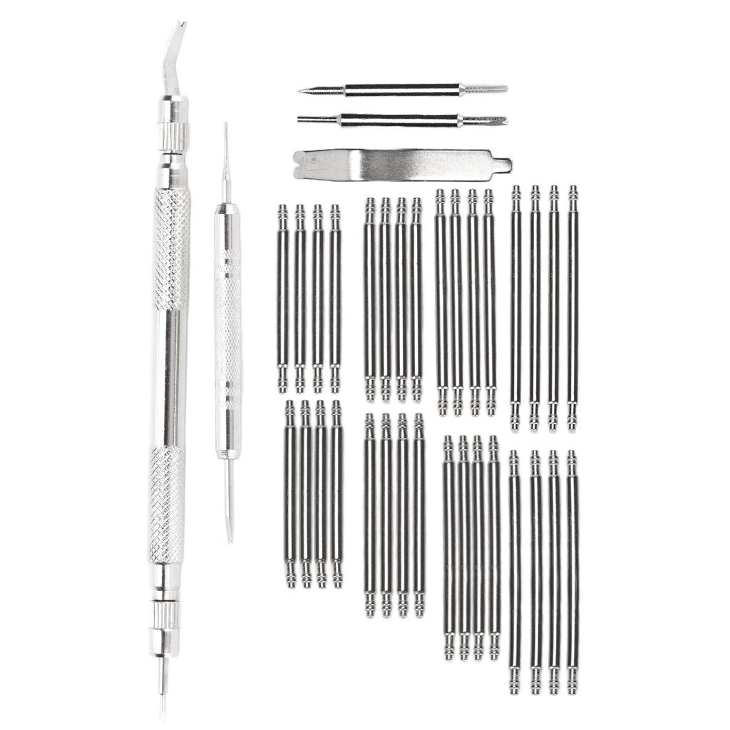 37 Pcs Watch Strap Link Pins Remover Tools Watch Repair Tool Kit with Spring Bar Tool for Band Adjustment Replacement