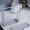 No-Drill Kitchen Sponge & Dishcloth Holder Wall-Mounted Draining Rack