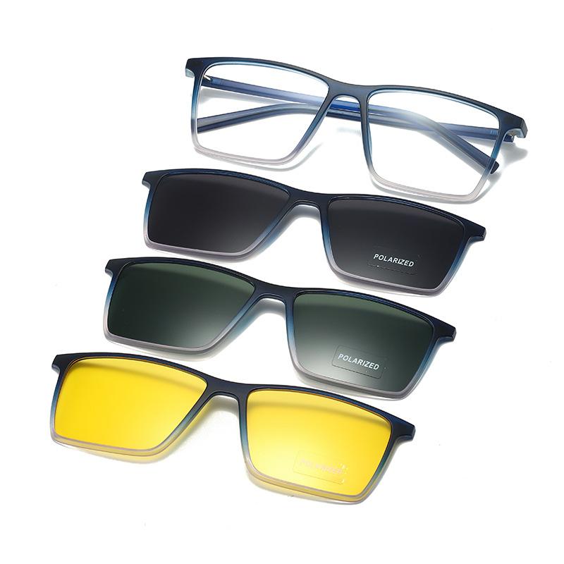 3-in-1 Magnetic Suction Set Glasses Men s Sunglasses Driving/Night Vision/Sunglasses 1 Glasses Are Versatile