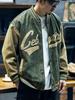 American Suede Baseball Jersey Men'S Loose Trendy Brand Large Size Casual Jacket Boys Winter Cotton Jacket Tide