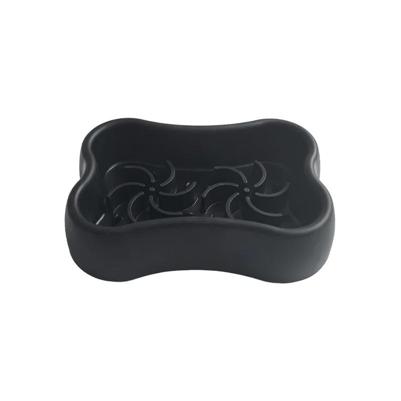 

Товары для питомцев Кошка Собака Миска для медленного кормления Жир Помощь Здоровый В форме кости Против удушья Утолщенная Нескользящая Несколько цветов Миска для вылизывания для собак 18.5x12.5x4.5cm чёрный