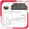 Sofa Corner Sofa Alicja with Pouf Sofa Sofa Bed Family Meble Graphite