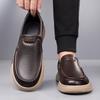 Fashion Hot Sale Walking Shoes Handmade Moccasins New Leather Mens Loafers Breathable Summer Slip On Flats Man Casual Leather Footwear