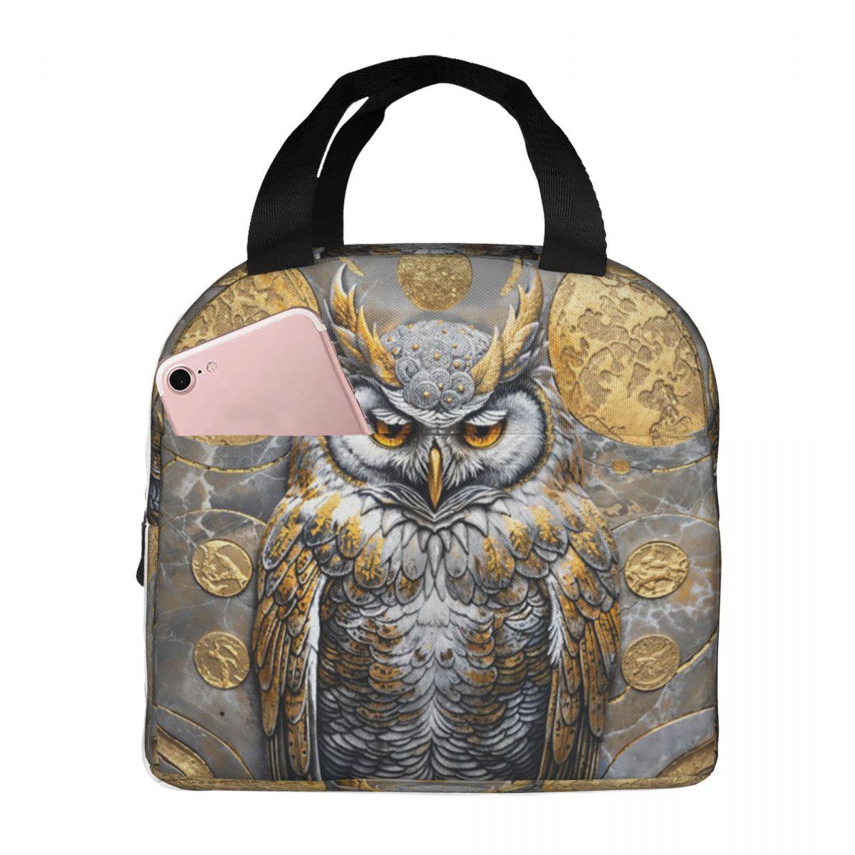 Owl Beliefs Print Insulated Lunch Bag for Women Children Leakproof Food Boxes Thermal Lunch Box Tote One Size
