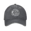 God Is Good All The Time Bible Quote Baseball Cap Distressed Denim Washed Jesus Christian Sun Cap Men Women Adjustable Hats