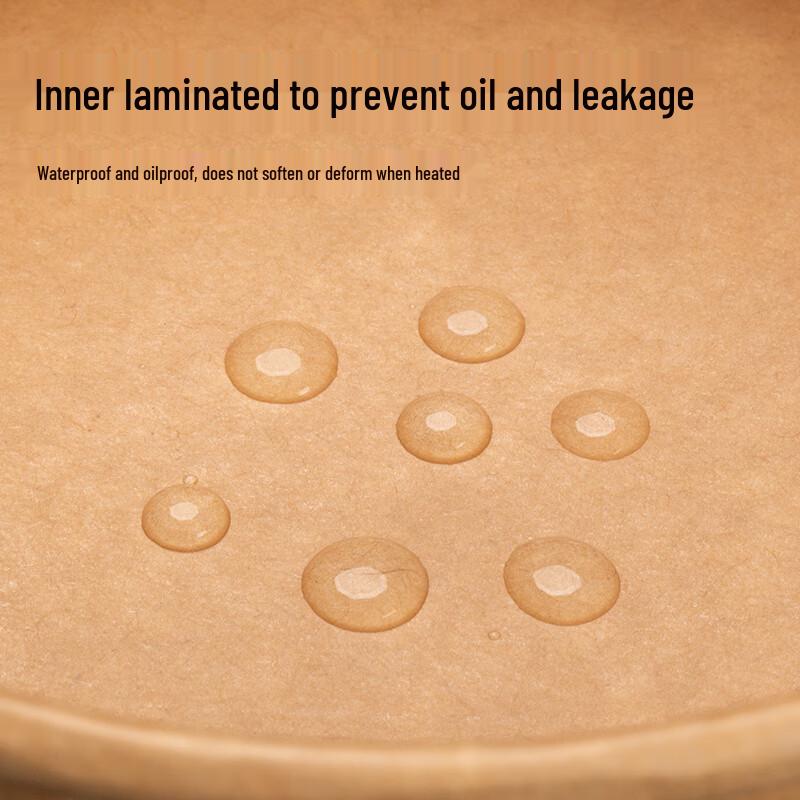 Disposable Kraft Paper Bowl with OPS Lid