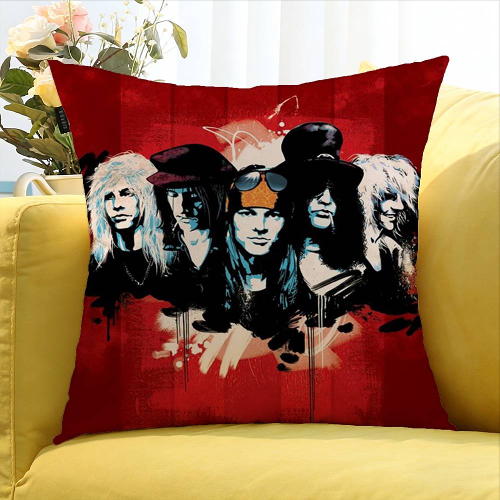 GGuns N RRoses World Various Sizes Square Pillow Case For Car Home Bedchamber Decor