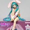 15CM Anime HATSUNE MIKU Figure Noodle Stopper Figure Rabbit Ear Pajamas Model Toy Doll Aciton Figure Collection Gifts PVC