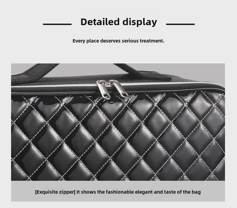 Large-Capacity Makeup Storage Bag: Portable Organizer for Brushes, Tools, Nails, and Eyelash Accessories