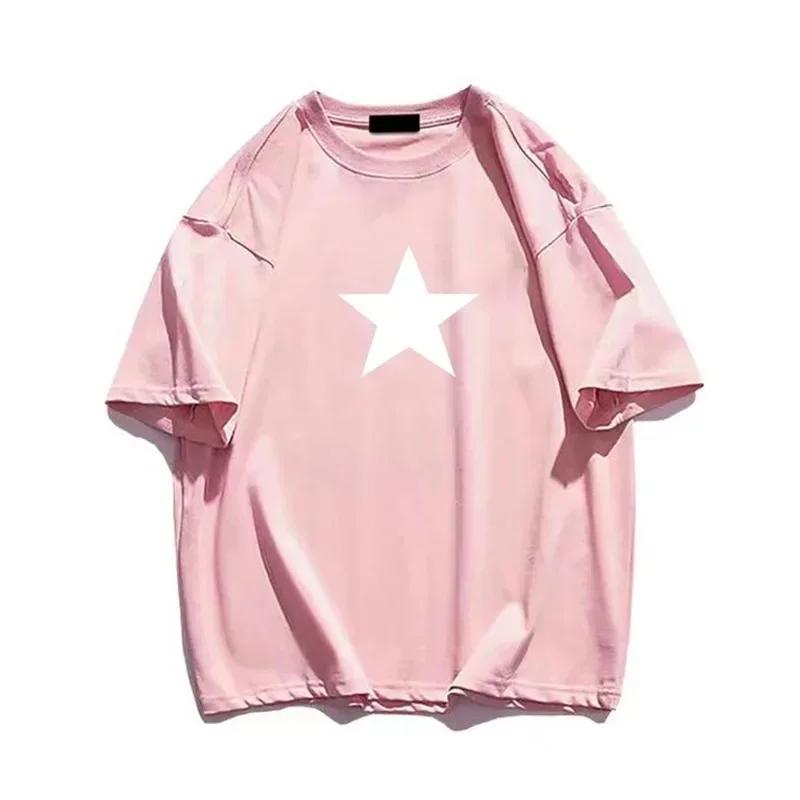 Korea Luxury Brand Cotton Printing Shirts 1977 Mens Womens Child Trend Streetwear Short Sleeve Fashion Crew Neck Shirt Boy Girl