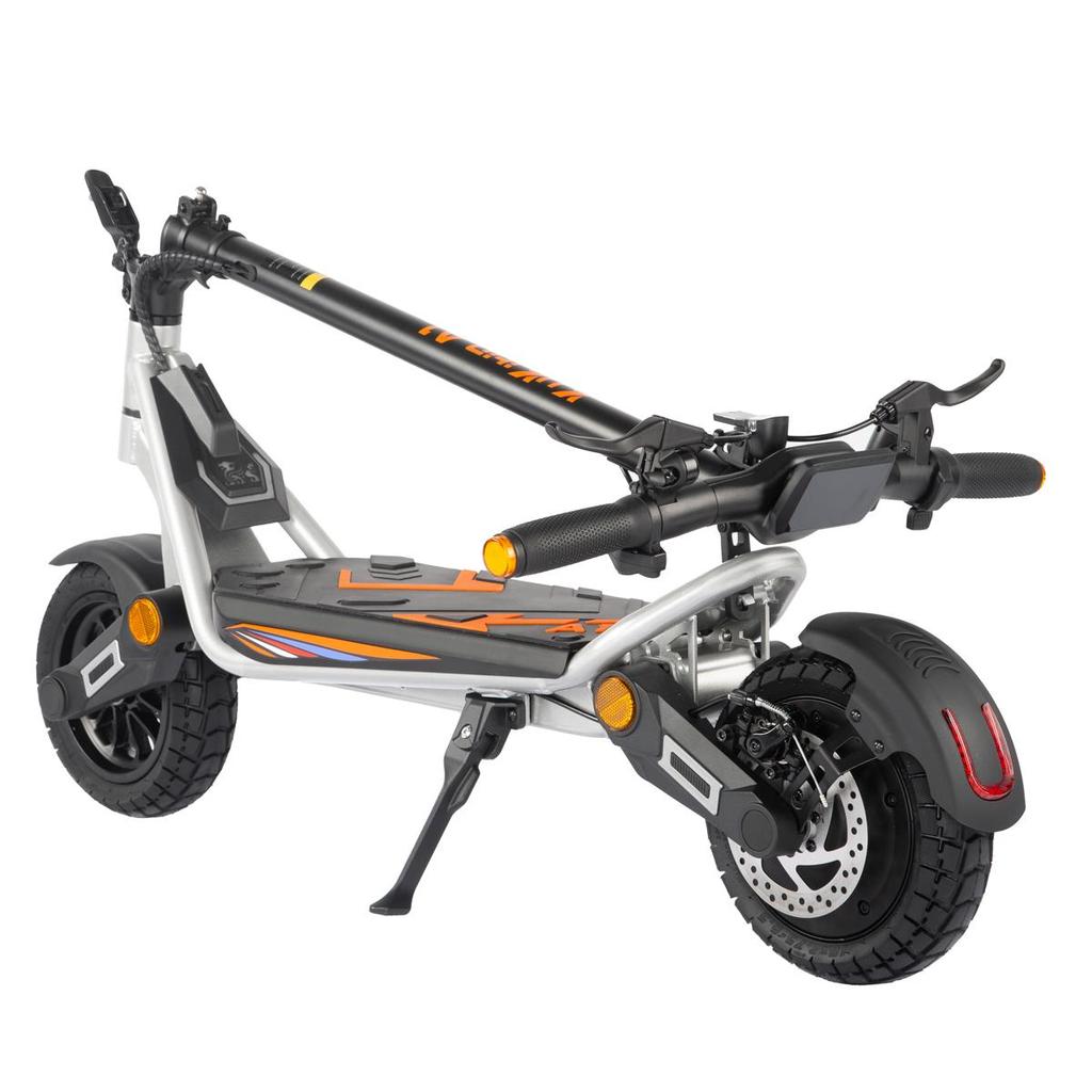 Kukirin A1 Electric Scooter: 10-inch 800W motor, dual disc brakes, 48V 13AH, foldable, top speed 45 km/h, full shock absorption