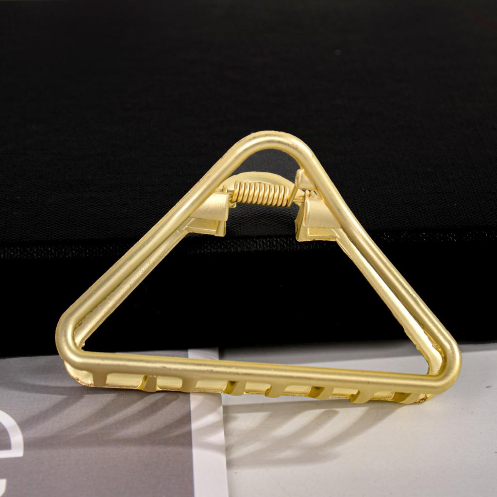 Punk Mattgold Metall Haarspangen Damen Kopfschmuck Mode Geometrisch Schmetterling Herz Krabbenklemme Für Dickes Haar Accessoires