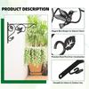 12 Inch Flower Pot Bracket Heavy Duty Hanging Bracket Planter Hanger  Indoor Outdoor