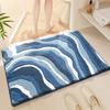 Nordic Fluffy Bath Mat - Super Soft & Thickened, High Absorbency Quick Dry, Flocked Microfiber, Bathroom Rug for Home Decor