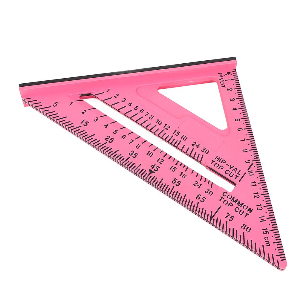 7 Inch Triangular Ruler Plastic Material 45 90 Degree Angle Square for Woodworking Measurement