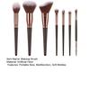 7Pcs/Set Makeup Brush Kit Portable Professional Foundation Loose Powder Blush Eyeshadow Concealer Lip Eyebrow