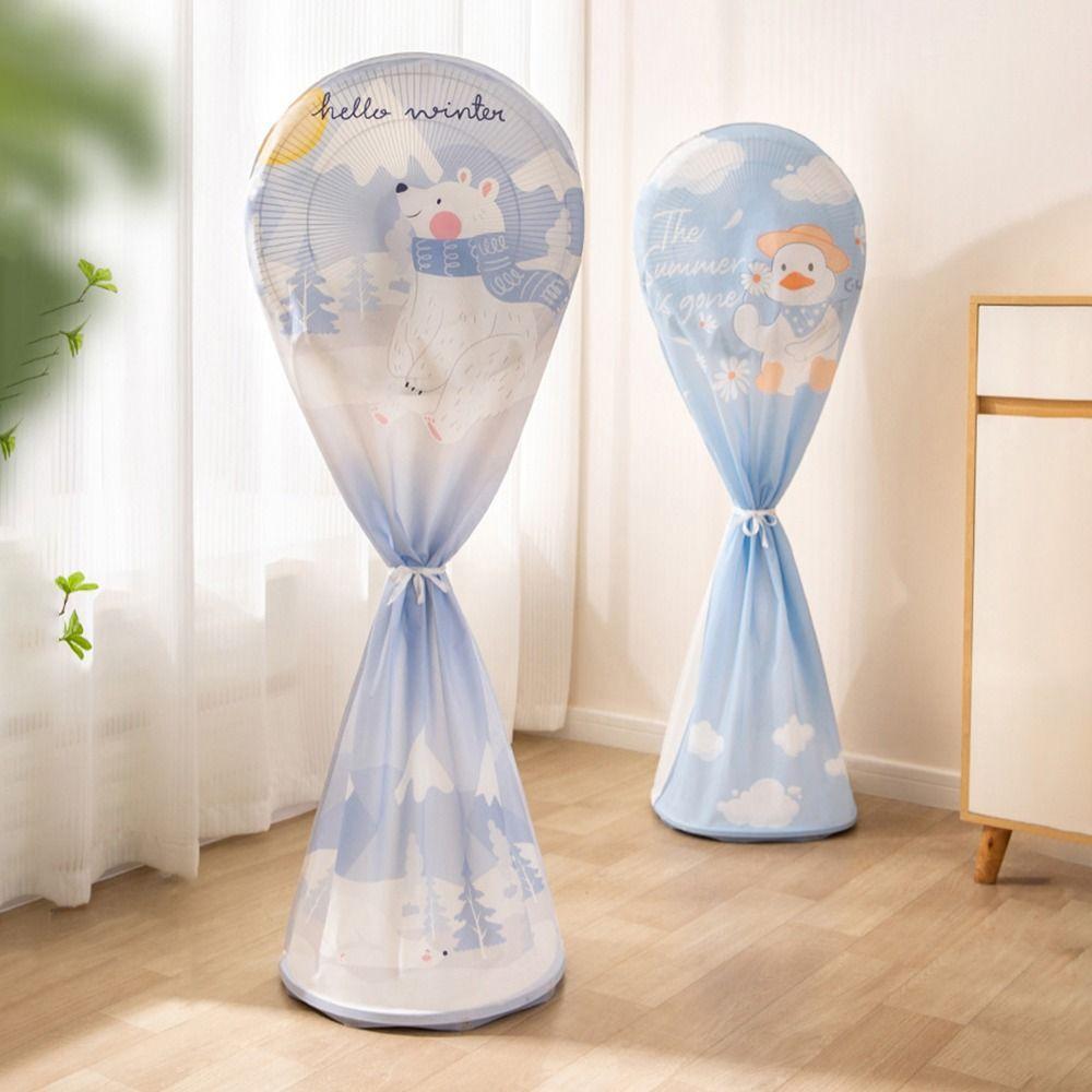 PEVA Floor Fan Cover Waterproof Fan Protective Cover Reuseable Electric Fan Dustproof Cover