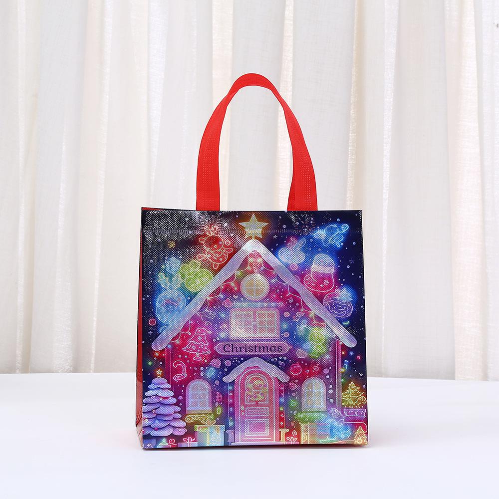 StoBag Weihnachten Weihnachtsmann Schneemann Vlies Mitgebsel Tragetaschen für Süßigkeiten Geschenkverpackungstaschen Einkaufstasche Süßigkeiten Feiertagsleckerei Geschenk