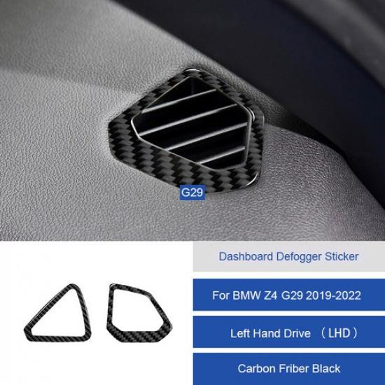 Carbon Fiber Dashboard Side Air Conditioner Vent Cover For BMW Z4 G29 19-22 LHD