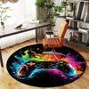 1PC Gaming Controller Round Chair mat Area Rug - Non-Slip, Floor Mat for Office, Bedroom, home decor Christmas Gift c0528001