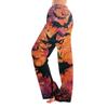 Women's Halloween Print Elastic Waist Drawstring Pants for Casual Home Wear