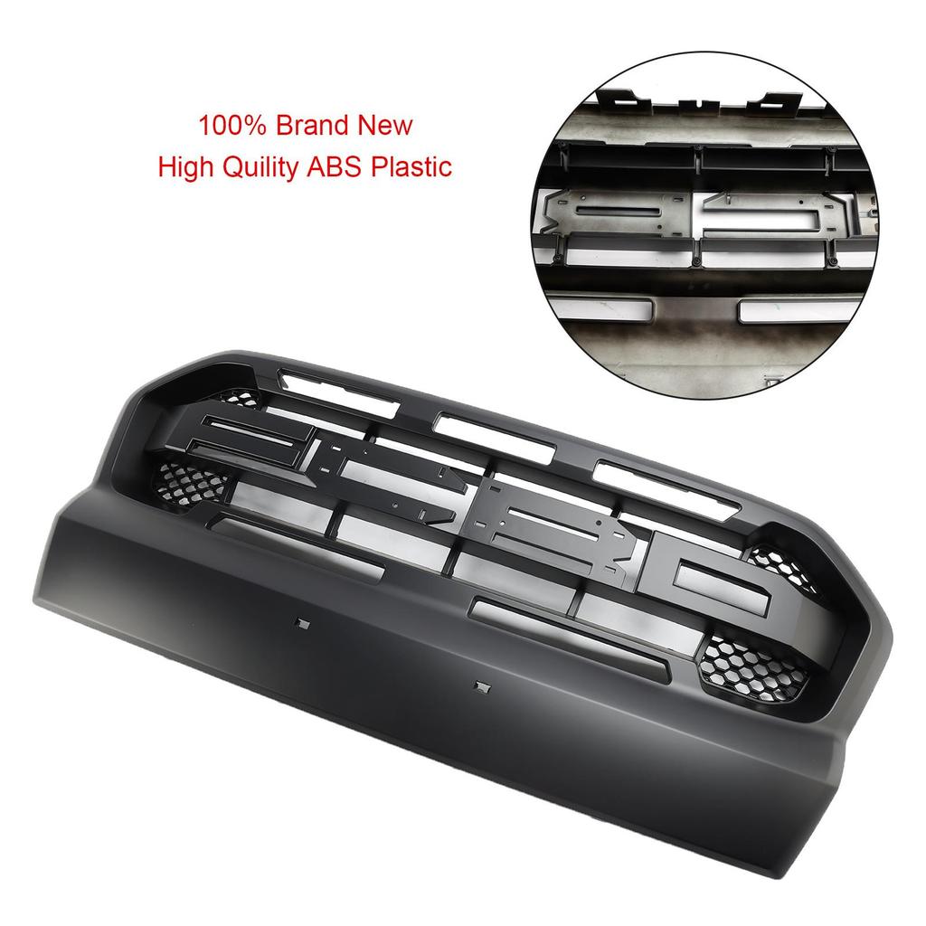 Matt Black Ranger Raptor Style Front Bumper Grill Fit Ford Ranger 2015-2019
