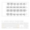 PBT Puddings Keycaps Set 122Keys 4-Side Color Light Diffusions And Heat Sublimated Printing For Mechanical Keyboards