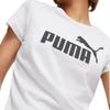 Puma Essentials Logo Tee Women Tops White 586295-02