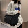 Harajuku Canvas Umhängetasche Einfarbige Damen Crossbody-Taschen Große Kapazität Schultertasche Mehrere Taschen Bolsos Sac