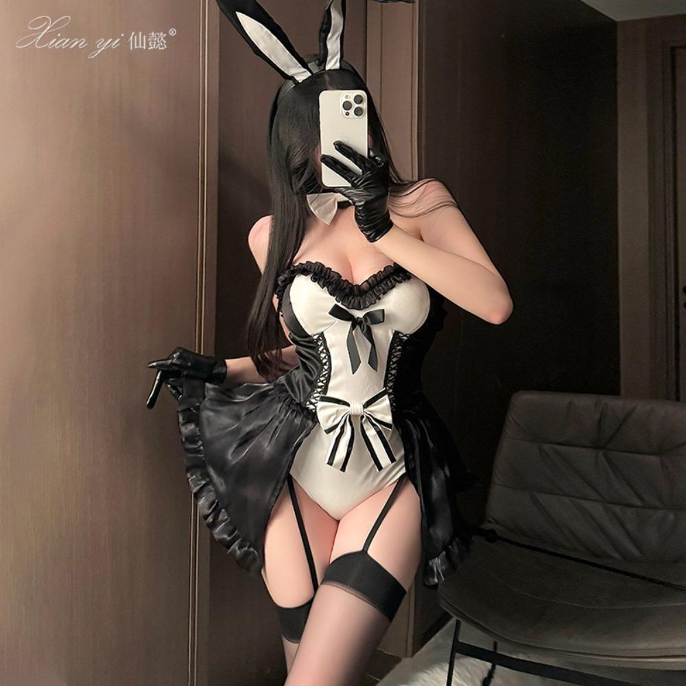 Xianyi Erotic Underwear Halloween Pure Desire Bunny Uniform Temptation Sexy Small Chest Free Suit Qqny599