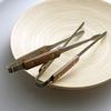 Rivet Walnut 304 Stainless Steel Barbecue Clip Non-slip Korean Tongs Anti-scalding Outdoor Camping Tool Hot Pot Food Clips
