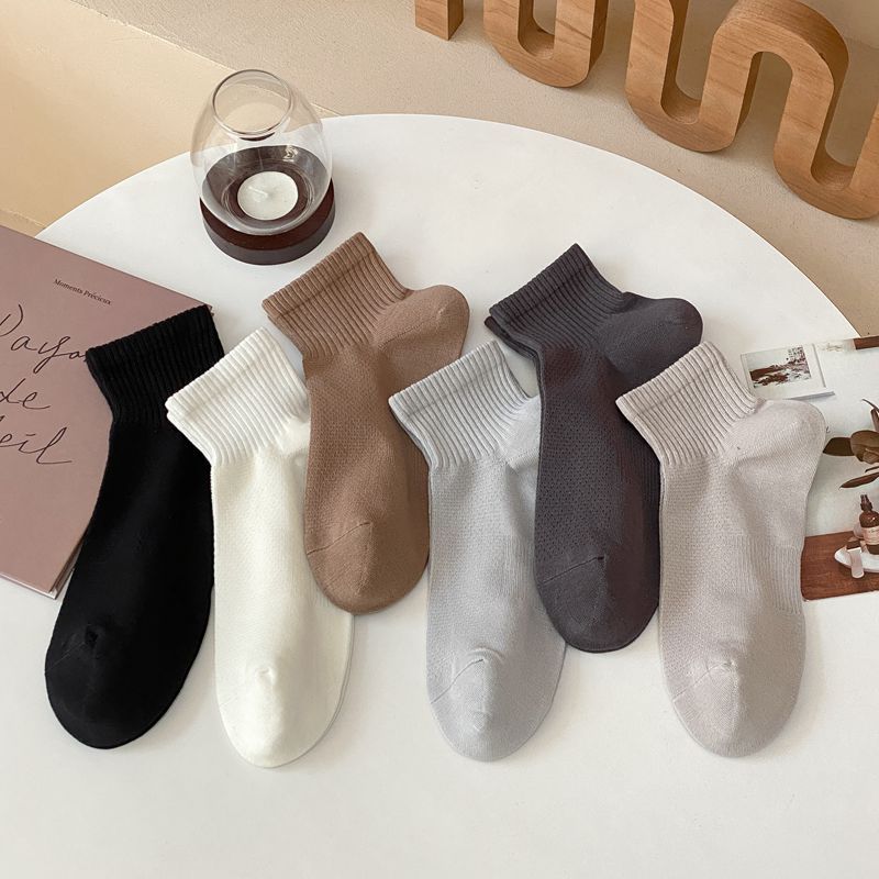 Solid Color High Elastic Bar Basic Versatile Casual Sports Socks Men'S Fashion Sports Men'S Socks