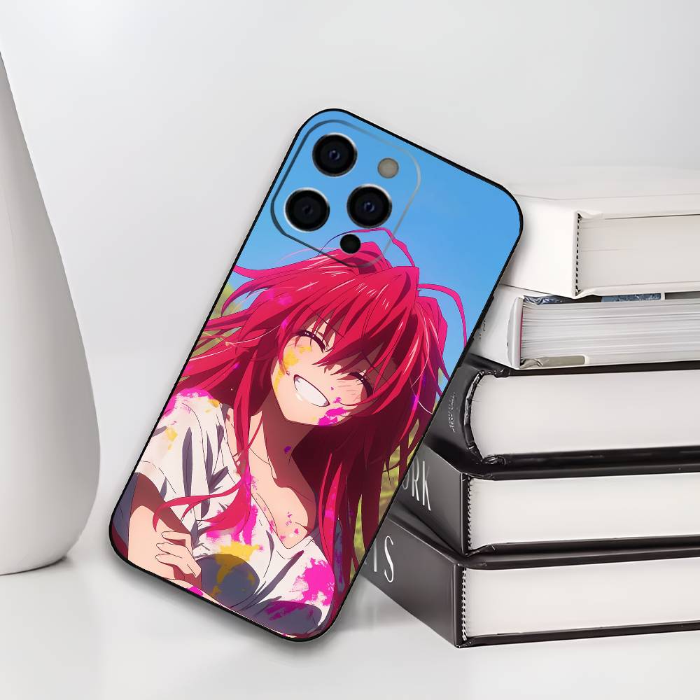 

Чехол для телефона High School DxD Риас Гремори для iPhone 17,16,15,14,13,12,11 Plus,Pro Max,XS, Мягкий черный чехол iPhone15plus