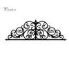 Metal Wall Art Scroll Art, Black Decor, 2D Sculpture for Versatile Decoration Living Room, Elegant Home Decor Hallway Front Porch Bedroom Above