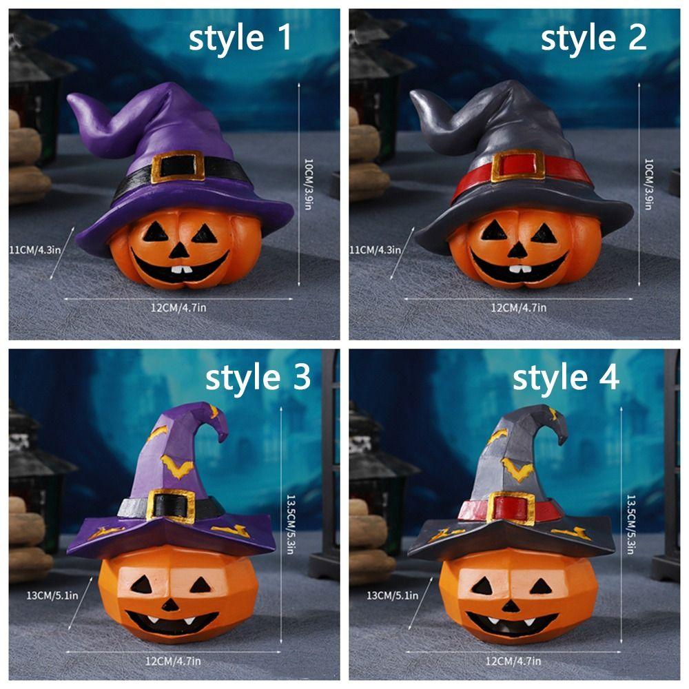 Festival Pumpkin Ghost Ornaments Resin Crafts Pumpkin Statue Home Party Decor