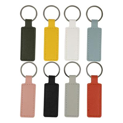 1 ks oboustranný pu kožený přívěsek na klíče do auta malý dárek kovový přívěsek pu jednobarevný přívěsek na klíče od auta jednoduchý přívěsek na klíče