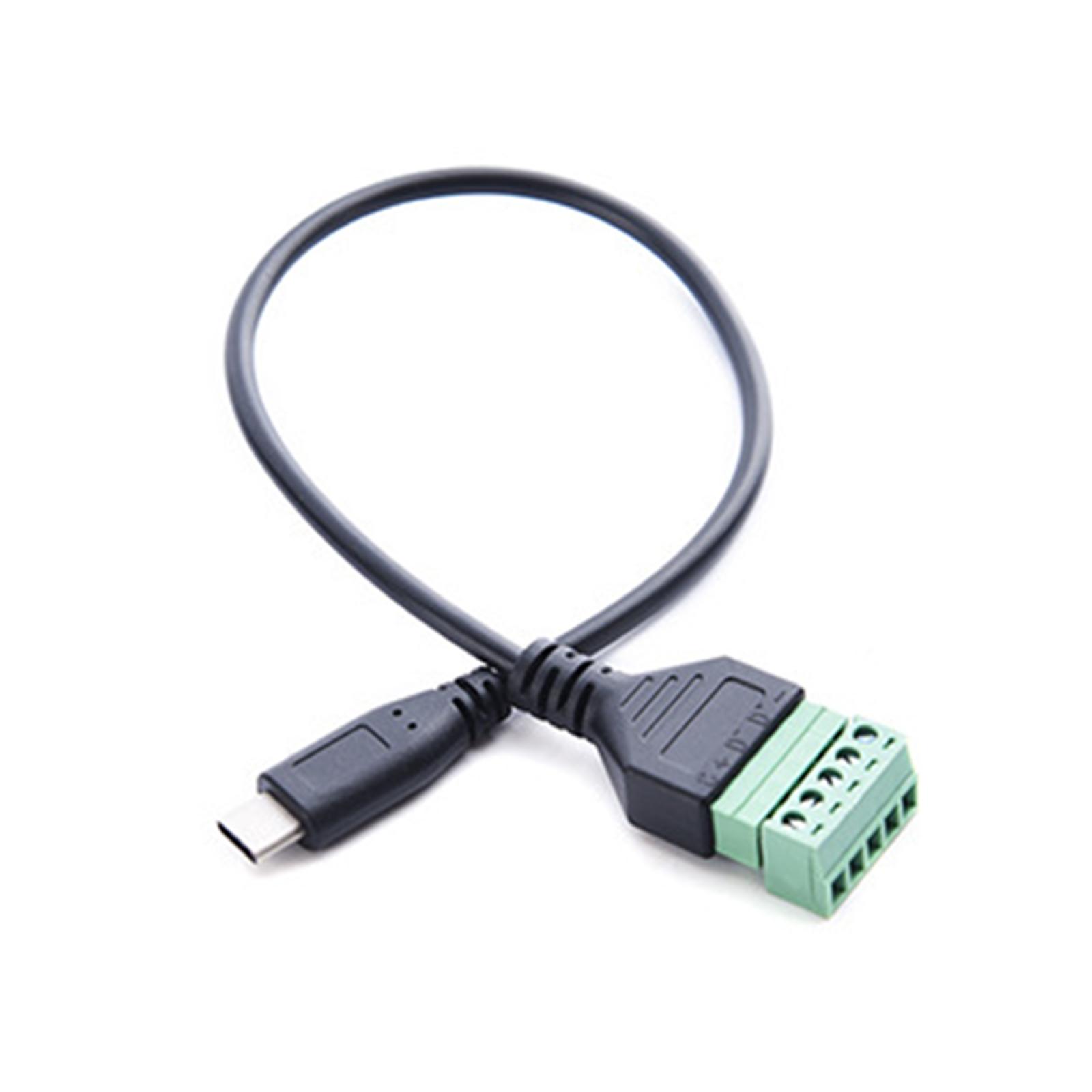 

Разъем Type C Папа Беспаечный Терминал Кабель для передачи данных 0,3 м для зарядки и передачи данных Совместим с телефонами, планшетами